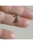 Cerrahi Çelik Damla Charmlı Piercing. Bar Uzunluğu 6 mm 2