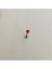 Cerrahi Çelik Kırmızı Zirkon Taşlı Piercing (Taş Çapı 3mm) Bar Uzunluğu 8mm 2