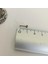 Cerrahi Çelik Kırmızı Zirkon Taşlı Piercing (Taş Çapı 3mm) Bar Uzunluğu 8mm 3