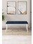 Concept Arwen Serisi Bench, Gürgen Tam Isleket, 1.sınıf Babyface Kumaş , Beyaz Ayak 1