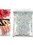 50G Yanardöner Holografik Tırnak Glitter Sequins 3D Manikür Nail Art Dekor Gümüş (Yurt Dışından) 3
