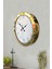 36 cm Gold Metal Klasik Duvar Saati 3