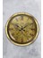 40 cm Gold Metal Maps Duvar Saati 1