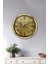 40 cm Gold Metal Maps Duvar Saati 2