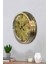 40 cm Gold Metal Maps Duvar Saati 3