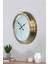 40 cm Gold Metal Modern Duvar Saati 3