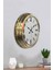40 cm Gold Metal Romen Sayılı Duvar Saati 4