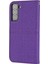 Dokuma Doku Telefon Pu Kılıf Samag Galaxy S22 5g Mor Için 3