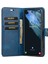 Çılgın At Doku Pu Kılıf Samsung Galaxy S22 5g Mavi Için 4