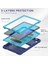Samsung Galaxy Tab A7 T500 Pc + Silikon Kılıf Navyblue + Mavi 4