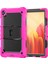 Silikon Pc Tablet Kılıf Samsung Galaxy Tab A7 2020 T500 Için Kırmızı Gül 2