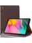 Samsung Galaxy Tab A7 T500 Için Deri Tablet Kılıfı Köyü Kahverengi 1