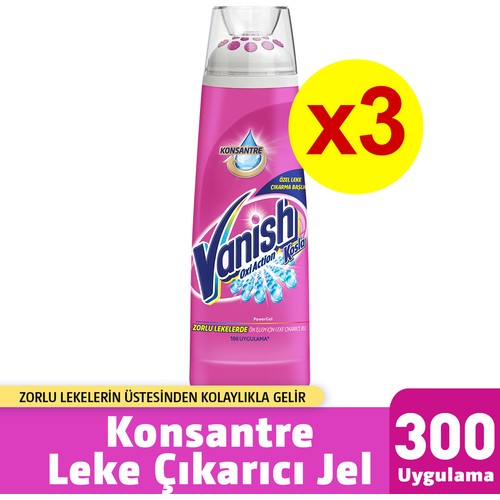 Vanish Kosla Ön Işlem Için Leke Çıkarıcı Jel 3 x 200 ml