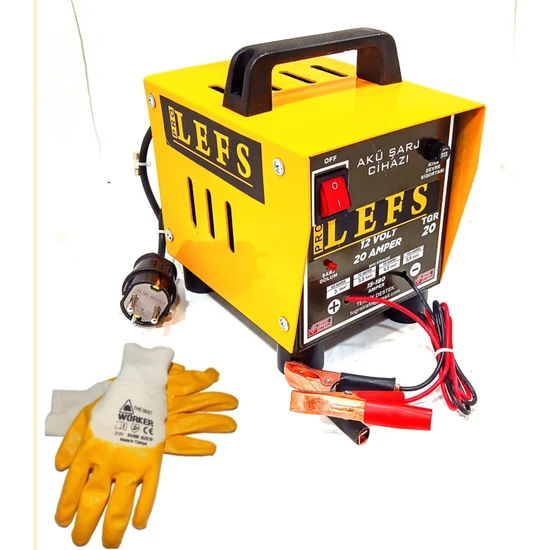 Pro Lefs Akü Şarj Cihazı 12 Volt 20 Amper 180 Ampere Kadar Şarj