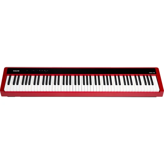 Nux Npk-10 Taşınabilir Kırmızı Dijital Piyano