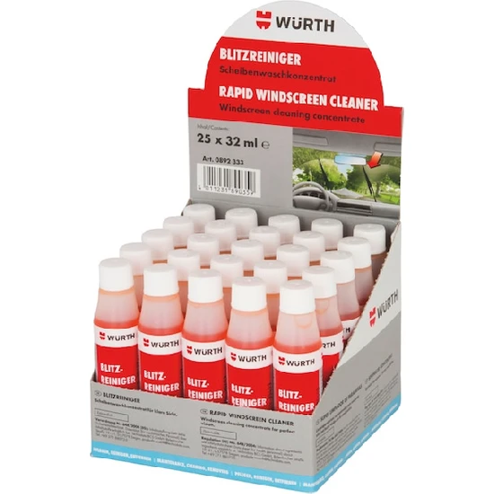 Würth 25X Würth Cam Temizleme Sabunu 32 ml