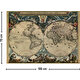 Vagonik Antik Dünya, Dünya'nın Tiyatrosu Haritası Duvar Örtüsü Halısı (70 x 100 Cm)