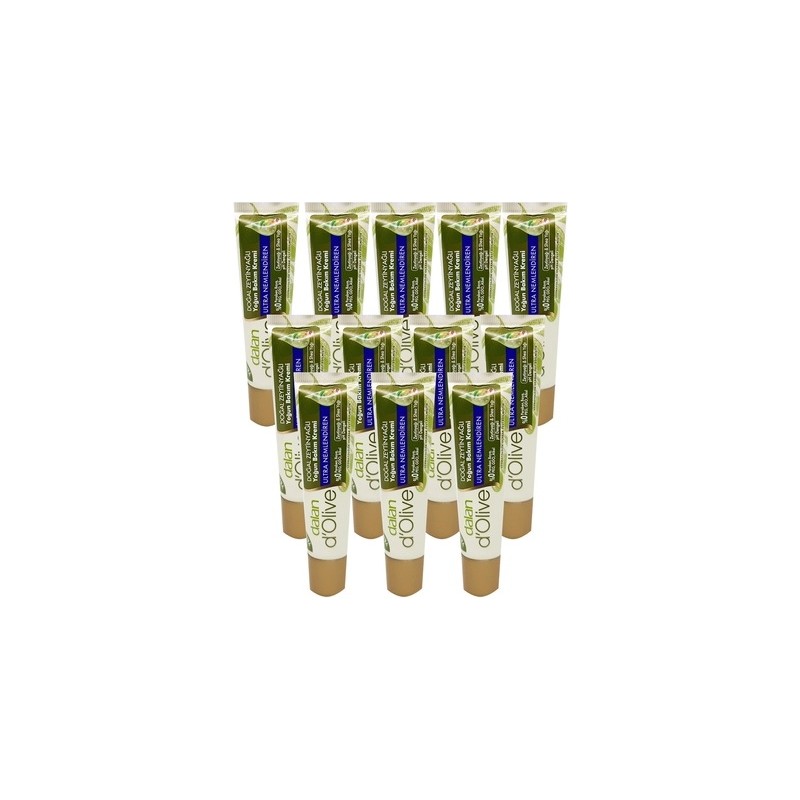 Dalan D'olive Doğal Zeytinyağlı Ultra Nemlendiren Krem 12 x 20 ml