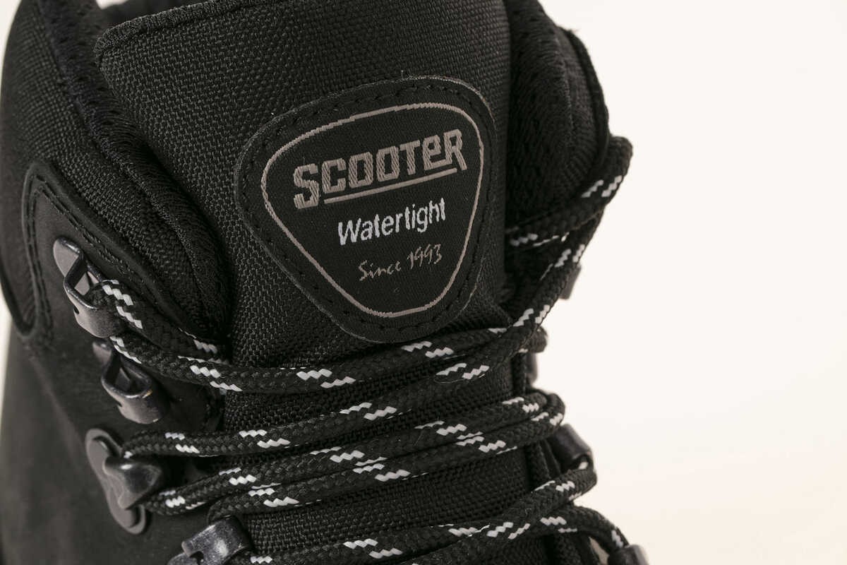 Scooter Su Geçirmez Deri Siyah Erkek Bot M1231CS-Scooter görsel 4