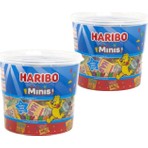 HARIBO Minis 10 gr x 100 Adet İki Paket Karışık Tatlar Eğlenceli Mini Paketler