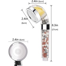 Mak Supply Duş Başlığı Filtreli Tasarruflu,vitaminli,parfümlü Klor ve Florür Su Filtreli