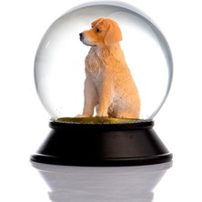 Snoowg Cam ve Reçine Altın Patiler Golden Retriever Kar Küresi
