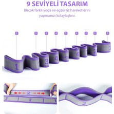 Trendpoint 9 Farklı Seviyeli Direnç Bandı Spor Egzersiz Aerobik Pilates Squat Lastiği Fitness Yoga