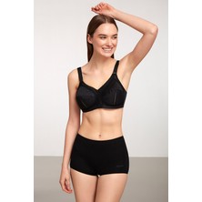 Kom Basic Pamuklu Şort Külot Siyah