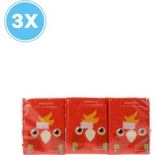 Watsons Mını Hankıes 3 Ply 10SX6 -3 Parrot 3'lü