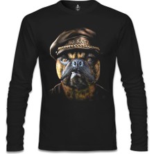 Lord T-Shirt Llord T-Shirt Dog The Police Siyah Erkek SweaT-Shirt