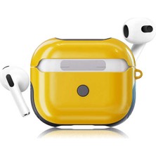 MobaxAksesuar Apple Airpods 3. Nesil Kılıf Shockproof Silikon Renkli Kılıf Sarı