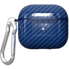 MobaxAksesuar Apple Airpods 3. Nesil ile uyumlu Kılıf Silikon Karbon Silikon 05