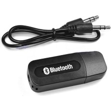 Tme Bluetooth USB Aux Kit Bluetooth Alıcı Müzik Dinleme - Siyah