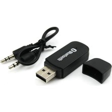 Tme Bluetooth USB Aux Kit Bluetooth Alıcı Müzik Dinleme - Siyah