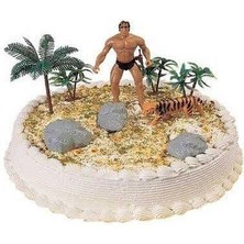 Pastaland Tarzan Temalı Maket Pasta Süsü