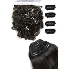 Prodiva Peruk, Çıtçıt, Postiş, Yarımay, Kahkül Küçük Klipsleri 80/ 100 Gr  Siyah Paket