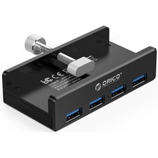 Orico 4 Port USB 3.0 Kelepçeli Hub Adaptör Dönüştürücü Siyah