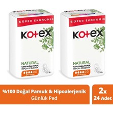 Kotex Natural 24'Lü Normal - 2'Li Paket