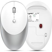 HXSJ T36 Üç Modlu Bt 3.0 + 5.0 + 2.4g Kablosuz Mouse - Gümüş (Yurt Dışından)