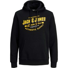 Jack & Jones Hood Logo Erkek Sweatshirt