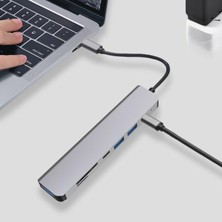 Flameer MacBook Pro Için Usb-C HDMI USB 3.0 Adaptör 7'de C Tipi 7 (Yurt Dışından)