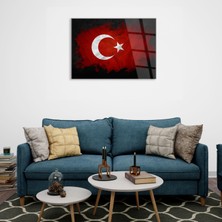 Srd Concept Türk Bayrağı 1 Cam Tablo Bayrak Tablosu
