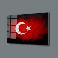 Srd Concept Türk Bayrağı 1 Cam Tablo Bayrak Tablosu