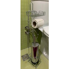 Renk Yapı Rüyası Renk Yapı Metal Gri Kağıtlığı Wc Kağıtlık Yedekli Tuvalet Kağıtlığı Wc Banyo Tuvalet + Wc Fırçalı Set