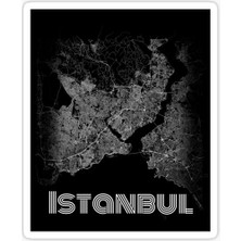 Tsc Istanbul Uzaydan Çekim Sticker Etiket Yapıştırması 19 cm