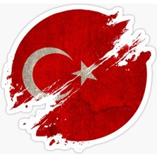 Tsc Bayrak Sticker Araba Oto Leptop 18  cm