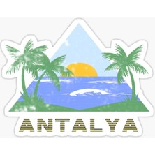 Tsc Antalya Araba Sticker Yapıştırma 17  cm