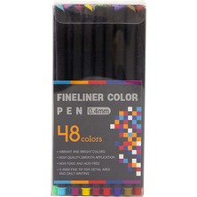 Buyfun 48 Parlak Renkler Fineliner Renk Kalem 0.4mm Ince Nokta (Yurt Dışından)