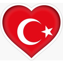 Tsc Türkiye Bayrak Sticker Oto Etiket Araba Yapıştırma 16 cm
