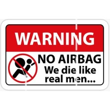 Tsc Airbag Yok Araba Etiketi Sticker Yapıştırma 20 cm